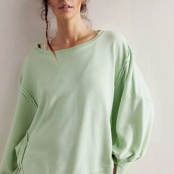 free people movement Tops - FP Movement by Free People Mint Green Sweatshirt